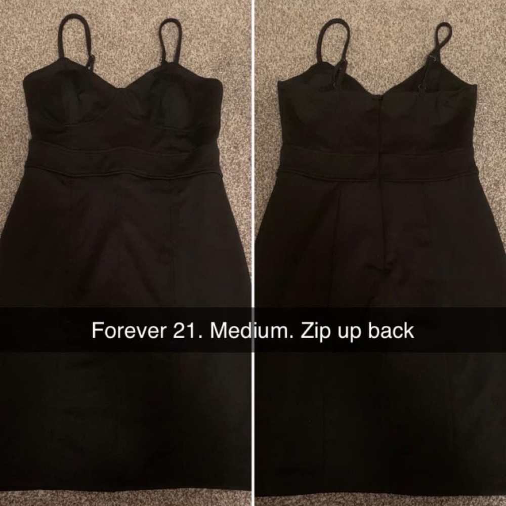 Black forever 21 cupped bodycon dress